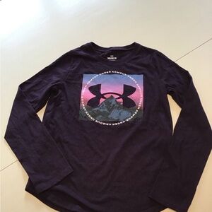 Under Armour girls Purple Long Sleeve Shirt